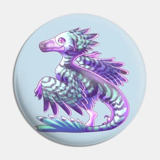 Pastel Velociraptor Pin