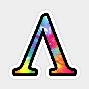 Tie Dye Lambda Magnet