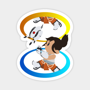 Chell Crossing - Thinking with Portals Magnet