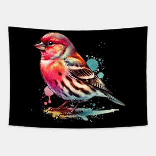 Watercolor House Finch Tapestry