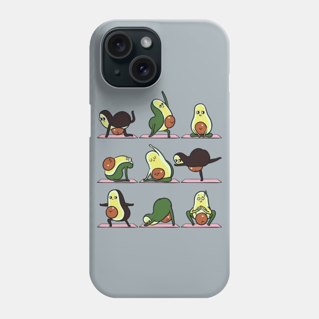 Pregnancy Avocado Yoga Phone Case by huebucket