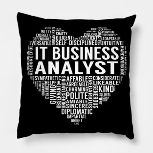 It Business Analyst Heart Pillow