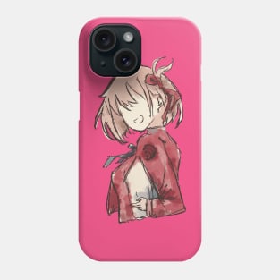 Lycoris recoil Chisato nishikigi in a watercolor art design Phone Case