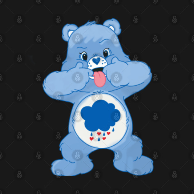 Grumpy Bear Tongue Out - Care Bears - T-Shirt | TeePublic