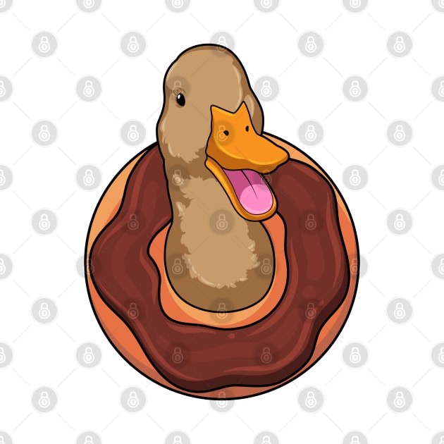 Duck with Donut by Markus Schnabel