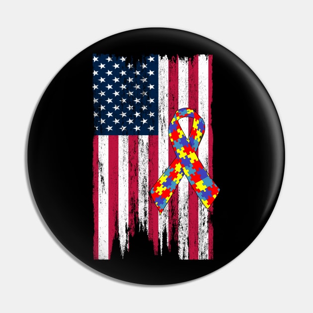 Autism Flag Autism Pin by Family