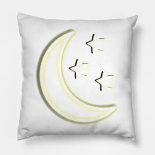 Moon and Stars Pillow