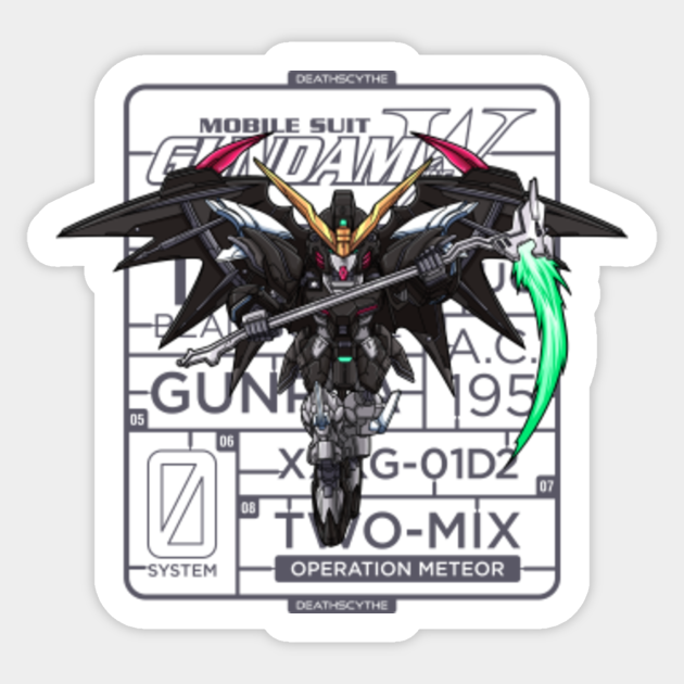 Deathscythe Hell Custom - Gundam - Sticker