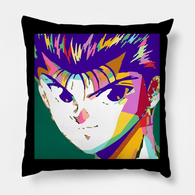 Yusuke Urameshi Pillow by BarnawiMT