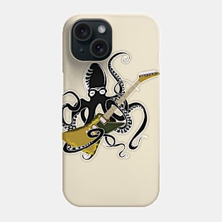 Kraken with explorer guitar Phone Case