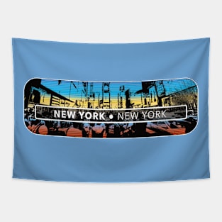 New York Street Scene Tapestry