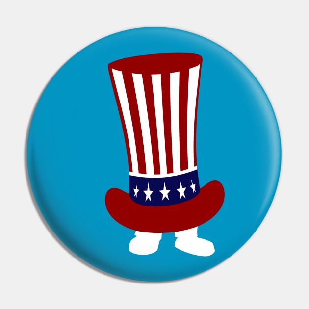 Legs in American Flag Hat Pin by Coron na na 