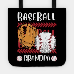 My Favorite Baseball Player Calls Me Grandpa Gift for Baseball Grandfather Tote