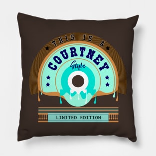 Courtney Name Style Pillow