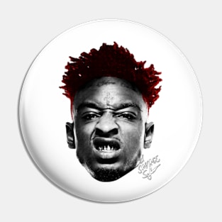 21 Savage Big Face Pin