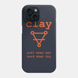 Alchemist symbol for Clay T shirt with definition Phone Case