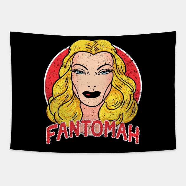 Fantomah Front & Back Design Tapestry by Angel Robot