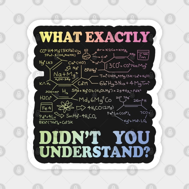 What Exactly Didn't You Understand? Magnet by ScienceCorner