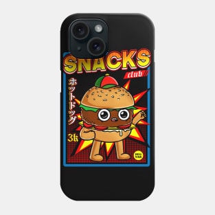 snack club burger Phone Case