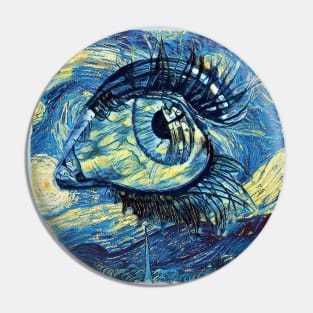 Vision Van Gogh Style Pin