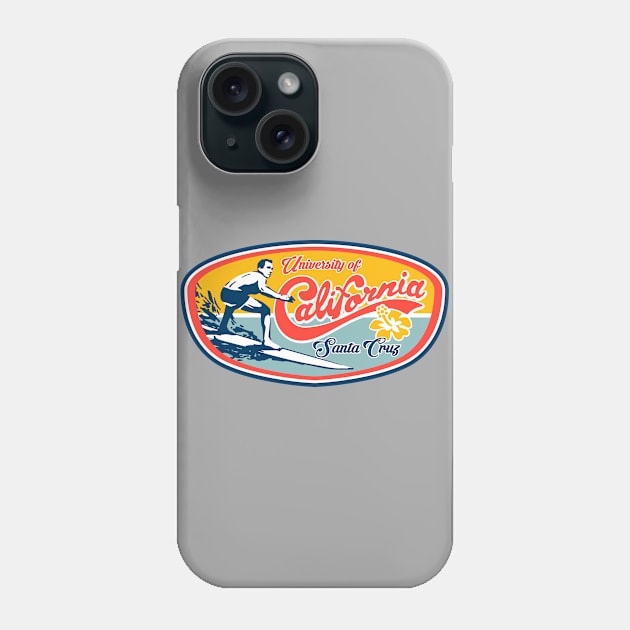 UC Santa Cruz UCSC Classic Surfer Design Phone Case by Vector Deluxe