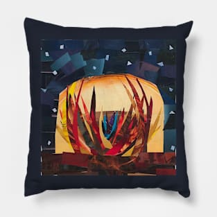 Campfire Collage Pillow