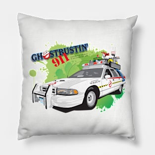 GHOSTBUSTIN' 911 ECTO-1C Pillow