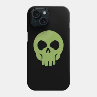 Skull - Green Phone Case