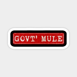 vintage retro plate Gov't Mule Magnet