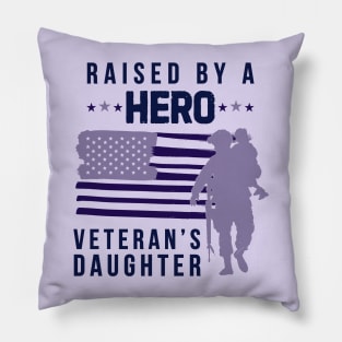 Purple Up For Military Kids Military Child Month - Veteran's Daughter Pillow