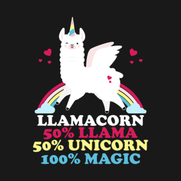 llamacorn funny unicorn llama 100 magic quotes sayings llama t