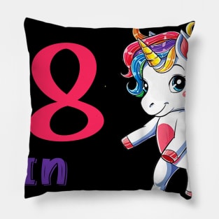 I Turned 18 in quarantine Cute Unicorn Pillow