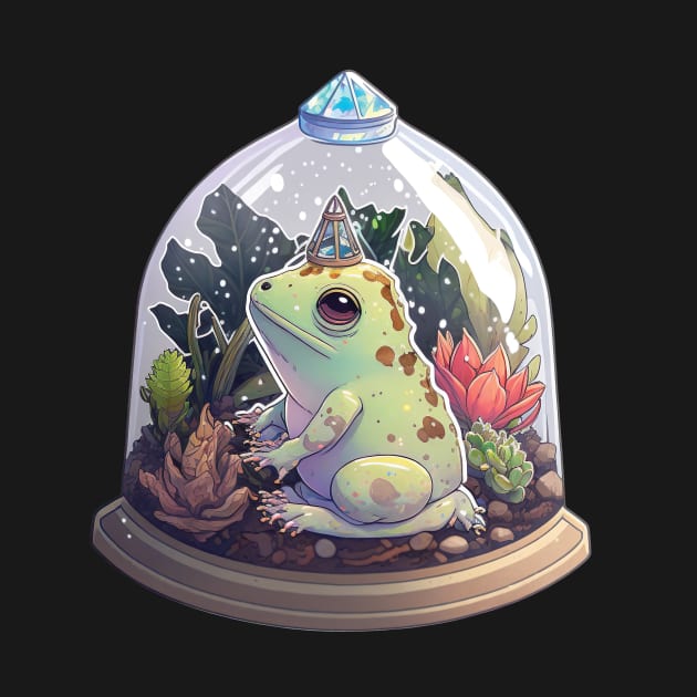 Wizard Frog in a Terrarium by larfly