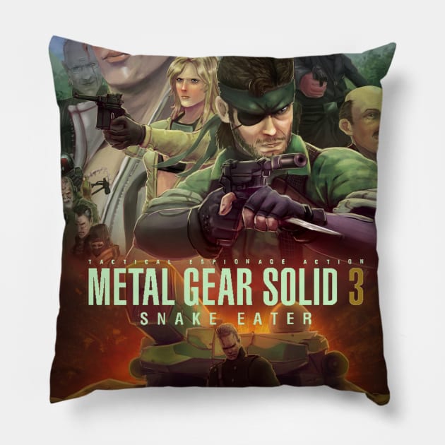 Metal gear solid 3 Pillow by bside7715