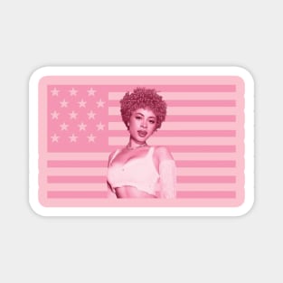 Ice Spice Pink American Flag Magnet