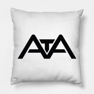 Ab Monogram Logo (Black) Pillow