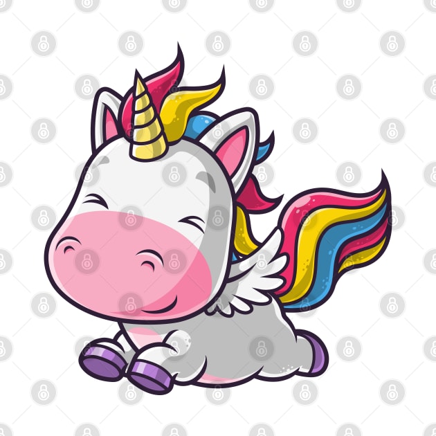 Cute Flying Unicorn by StargazerDesigns