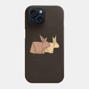 Mom and Dad Bunny Origami Left _ Bunniesmee Phone Case