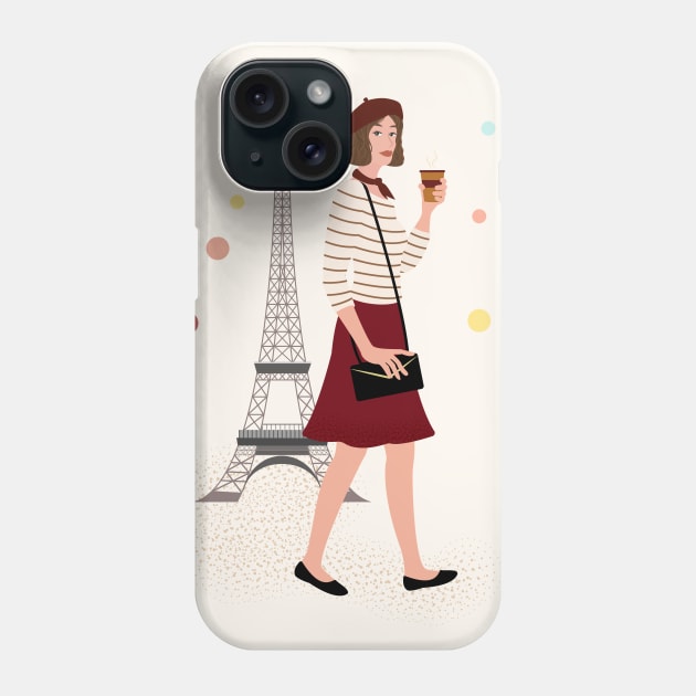 Bonjour, Paris! Phone Case by Alexandra