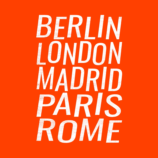 Berlin London Madrid Paris Rome by AntiqueImages