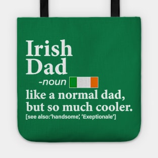 Mens Irish Dad Definition Shirt Fathers Day Gift Flag Tote