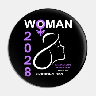 International Women's day 2028 Pin