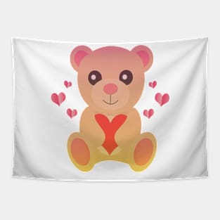 cute little teddy bear Tapestry