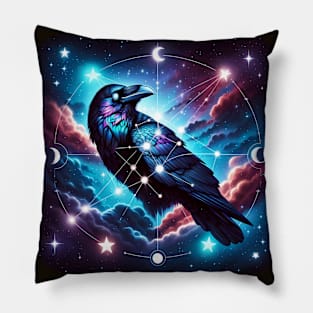 Cosmic Corvid Pillow