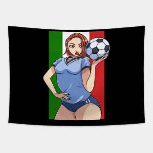 Mexico World Cup Soccer Lover Tournament Qatar Tapestry