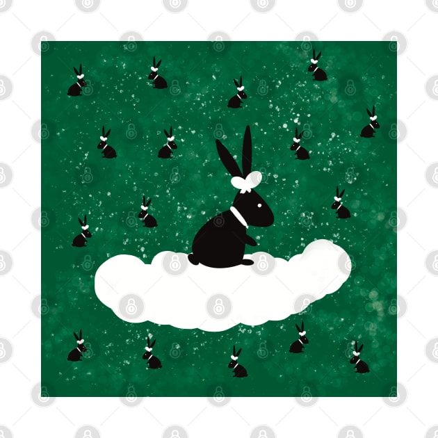 Black rabbit by Xatutik-Art