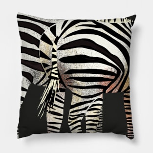 Butts of zebras Pillow