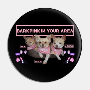 BarkPink in your area Pink Bandanas Pin