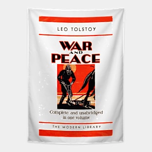 HIGH RESOLUTION War and Peace Leo Tolstoy Vintage Book Cover Tapestry