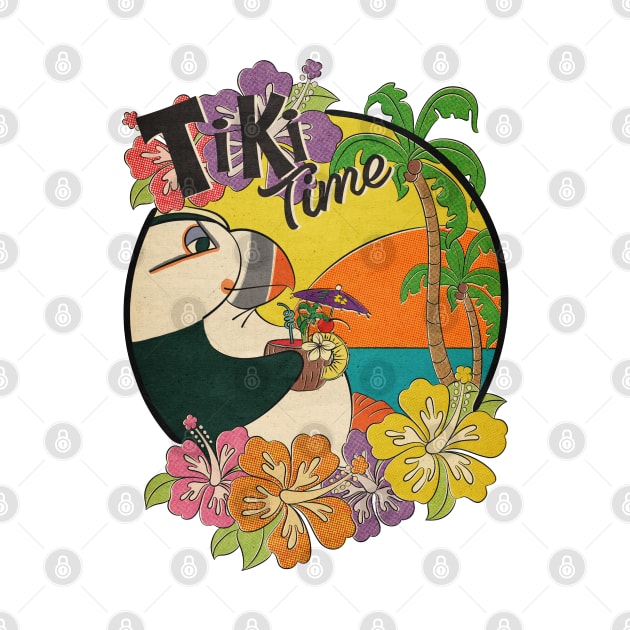 Tiki Time Puffin! by ArtsofAll